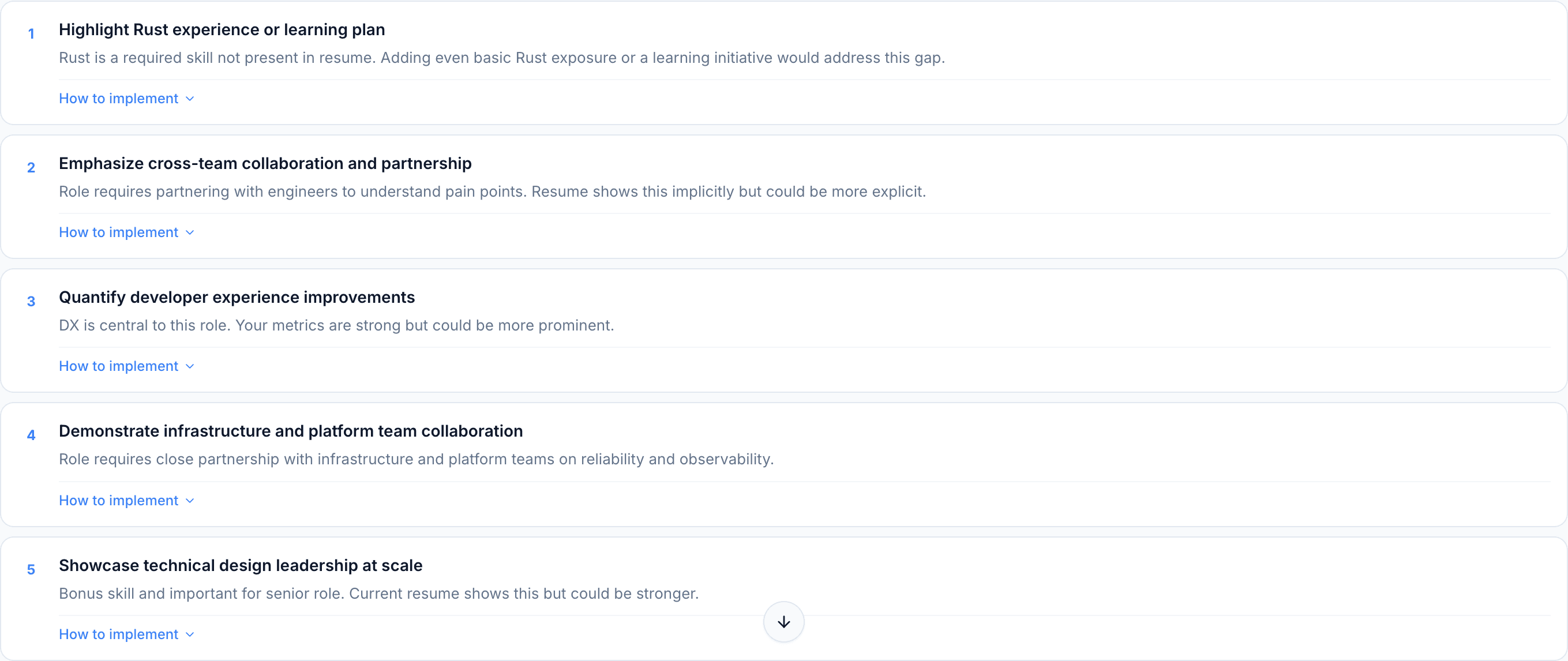 JobJam recommendations for James Okonkwo — 5 specific actions