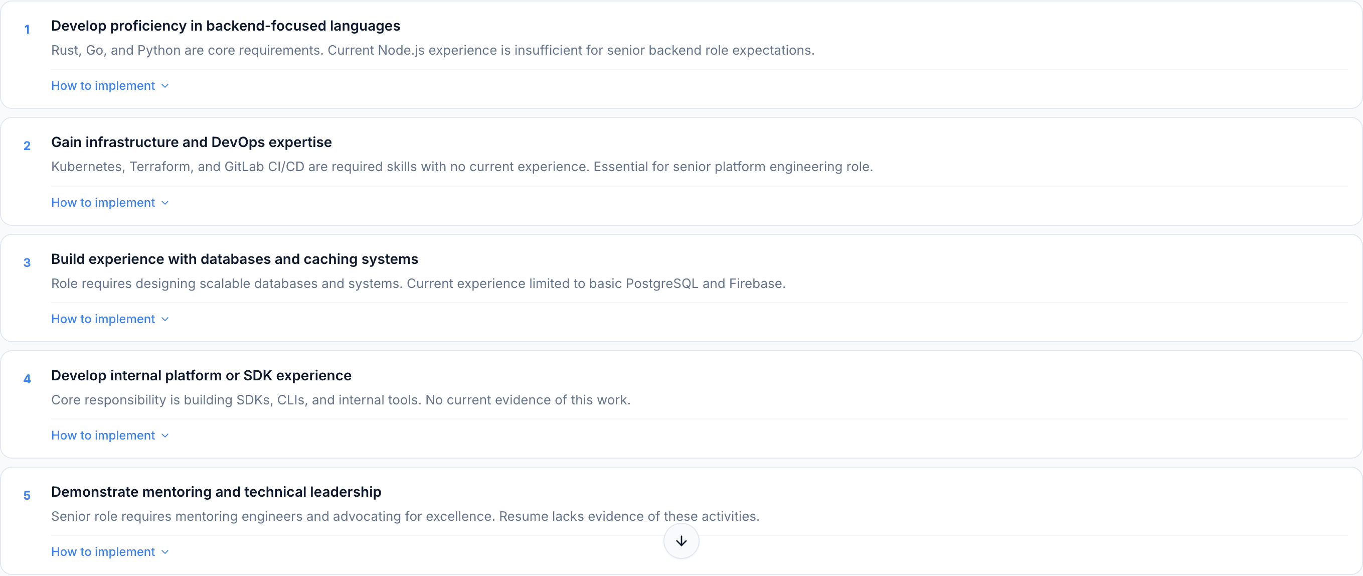 JobJam recommendations for Lena Vogel — 5-step development plan