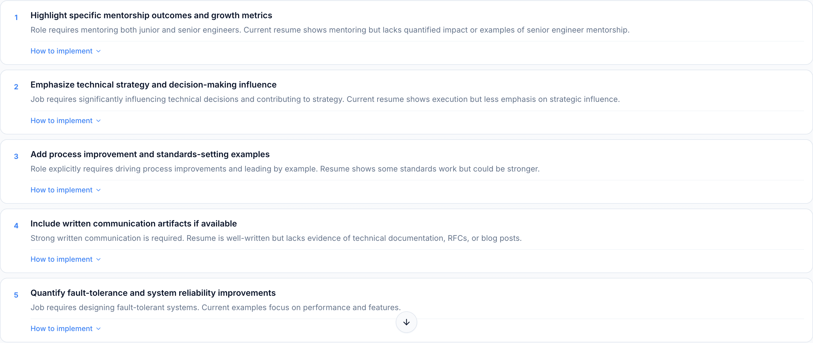 JobJam recommendations for Marcus Weber — 5 specific actions